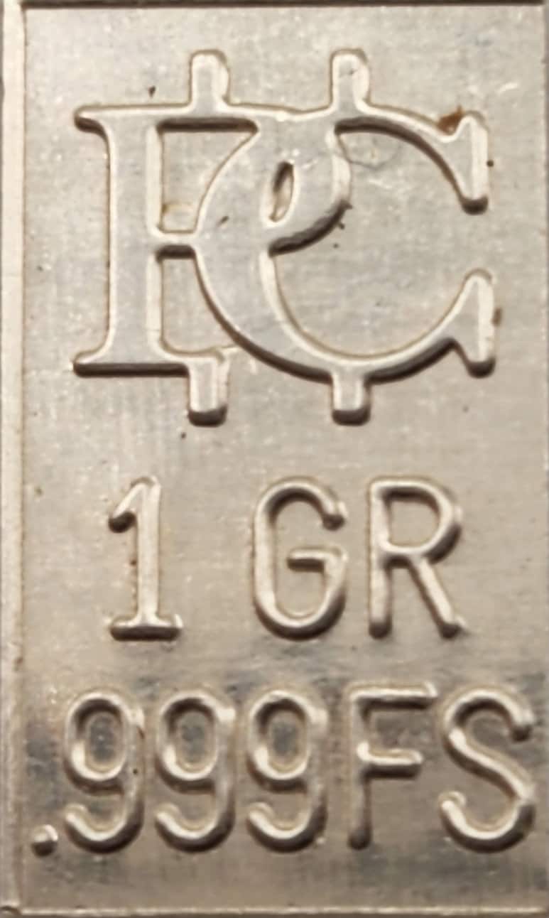 One .999 Silver Bar 1 Grain Bar of Pure Silver Ag Silver By The Sheet Mint Direct