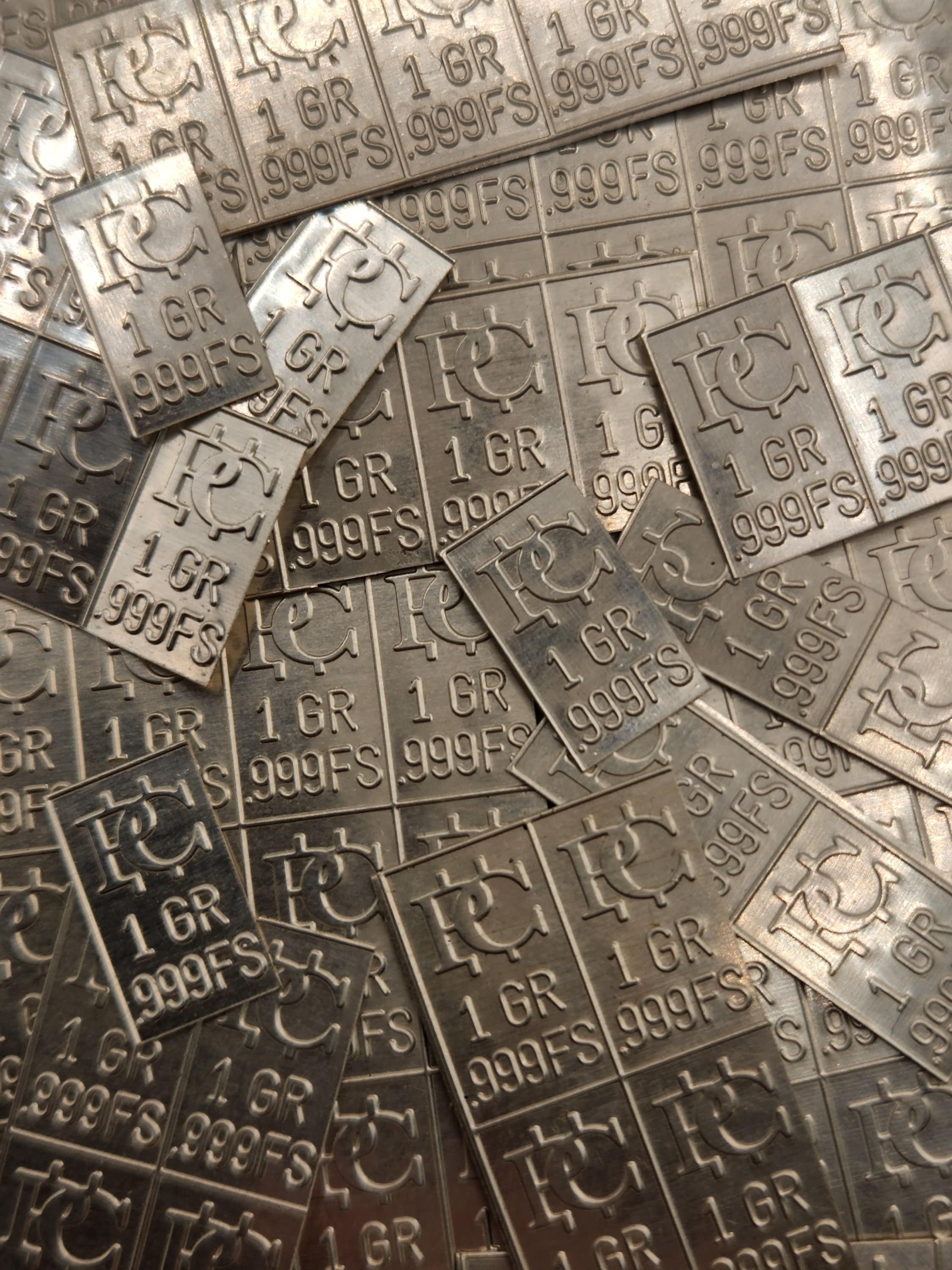 250 Silver Bars 1 Grain Each .999 Pure Silver 24 Bars Snaps Apart Pure  Silver Bullion Silver Stamps - Etsy