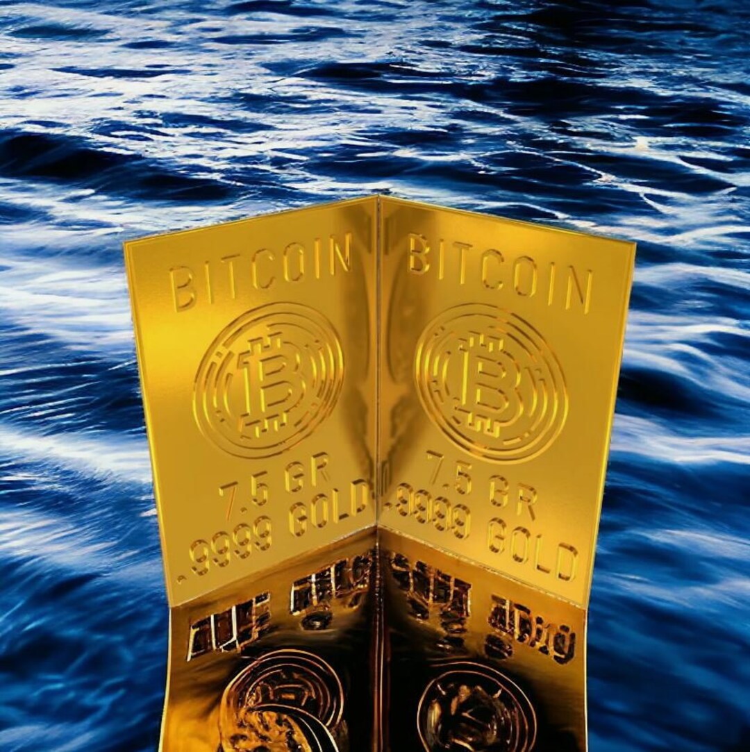 Bitcoin 1 Gram .9999 Gold Bar - Splits Into 2 Bars 7.5 Grain Each PLUS FREE  SILVER - Etsy