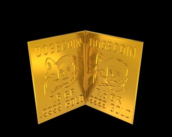 Elon Musk Gold Snap Bar Breaks into Two 7.5 GR Bars Gold Bullion Precious Metal AG Gold Stamp Free Silver Bar Included!! Dogecoin Gold Bar