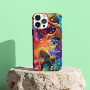 Art Colorful Phone Case Paint  Cover for iPhone 16, 15, 14, 13, 12, 11 Pixel 8, 7, 6, 5, Samsung S24, S23, S22, S21