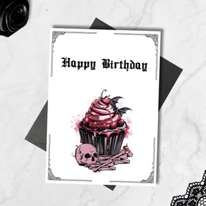 Biglietto Di Auguri Gotico Forest Girl 145x145 Mm - Cartolina Di Compleanno Con Busta Di Lusso, Carta Riciclata FSC, Fatto In UK