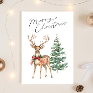 Conjunto de 10 cartões de Natal para impressão, cartões de felicitações 5x7, download digital, kit para fazer cartões, pacote