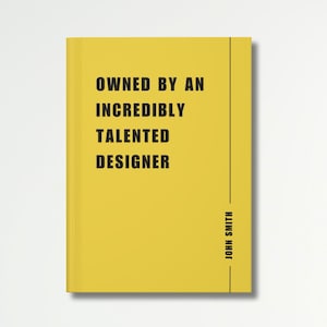 Designer Journal, Personalized Designer Notebook, Designer Gift, Custom Name Journal