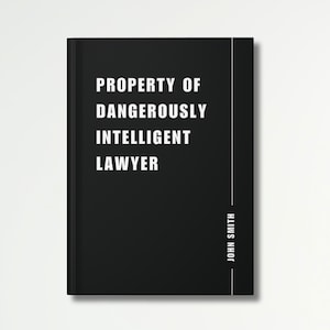 Lawyer Journal, Custom Lawyer Gift, Personalized Notebook, Custom Name Journal
