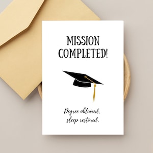 Carte de remise des diplômes, carte imprimable amusante, carte des réalisations, carte de remise des diplômes heureuse, carte 5 x 7 avec enveloppe à imprimer