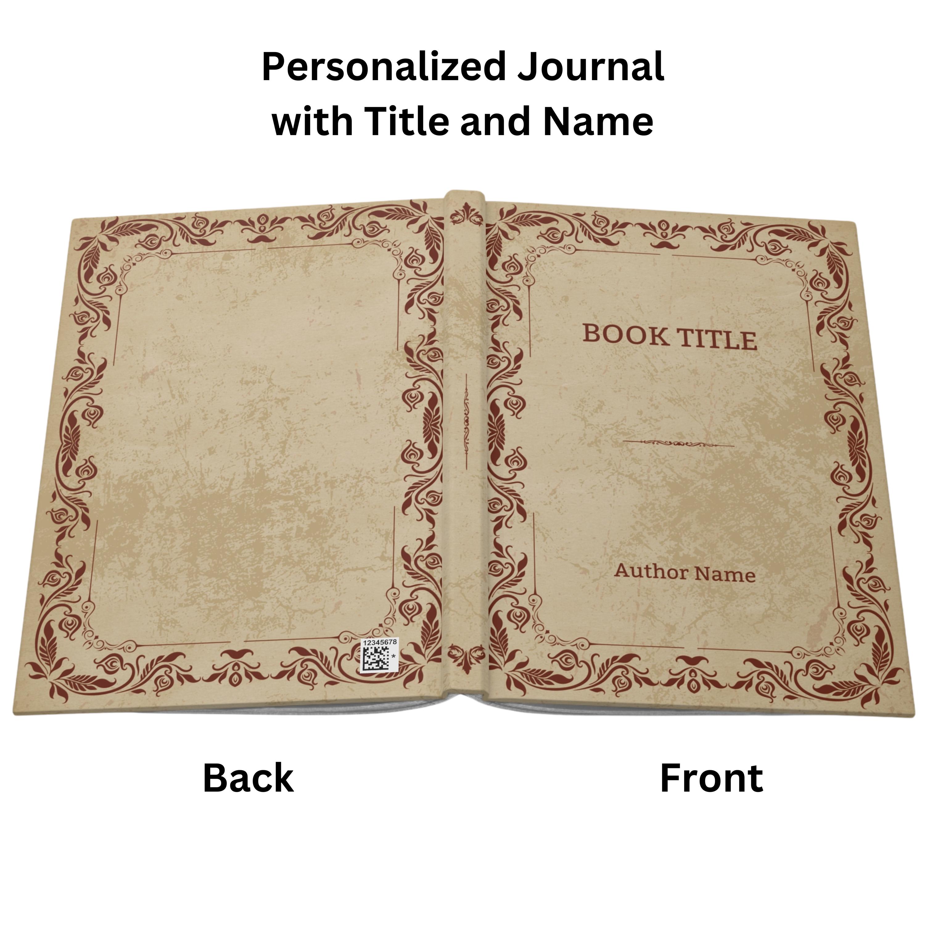 Personalized Writer Journal, Medieval Book Gift, Custom Vintage ...