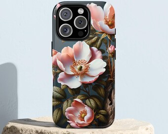 Dark Floral iPhone & Samsung Case: Victorian Gothic Tough Phone Cover