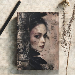 Victorian Gothic Journal, Custom Gothic Notebook, Custom Dark Vintage Book, Goth Custom Cover Journal