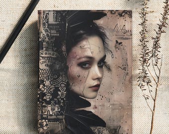 Victorian Gothic Journal: Custom Dark Vintage Notebook
