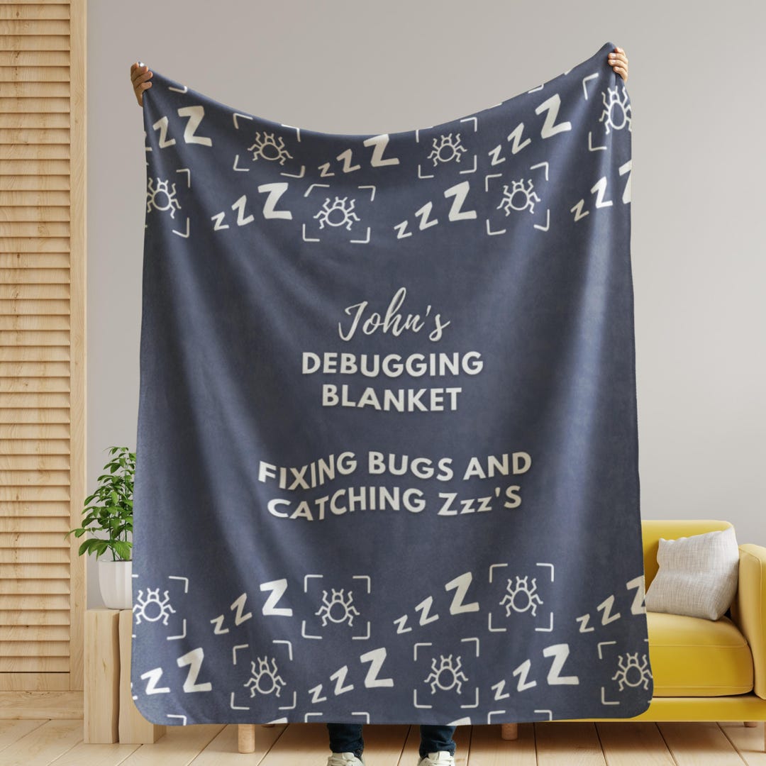 Personalized Programmer Blanket: Funny Tech Lover Gift, Custom ...