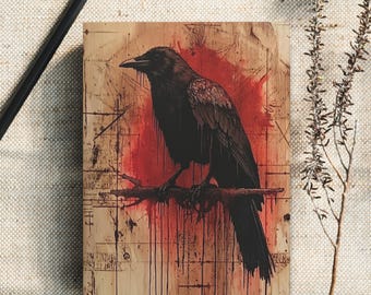Black Raven Gothic Journal: Vintage Goth Notebook