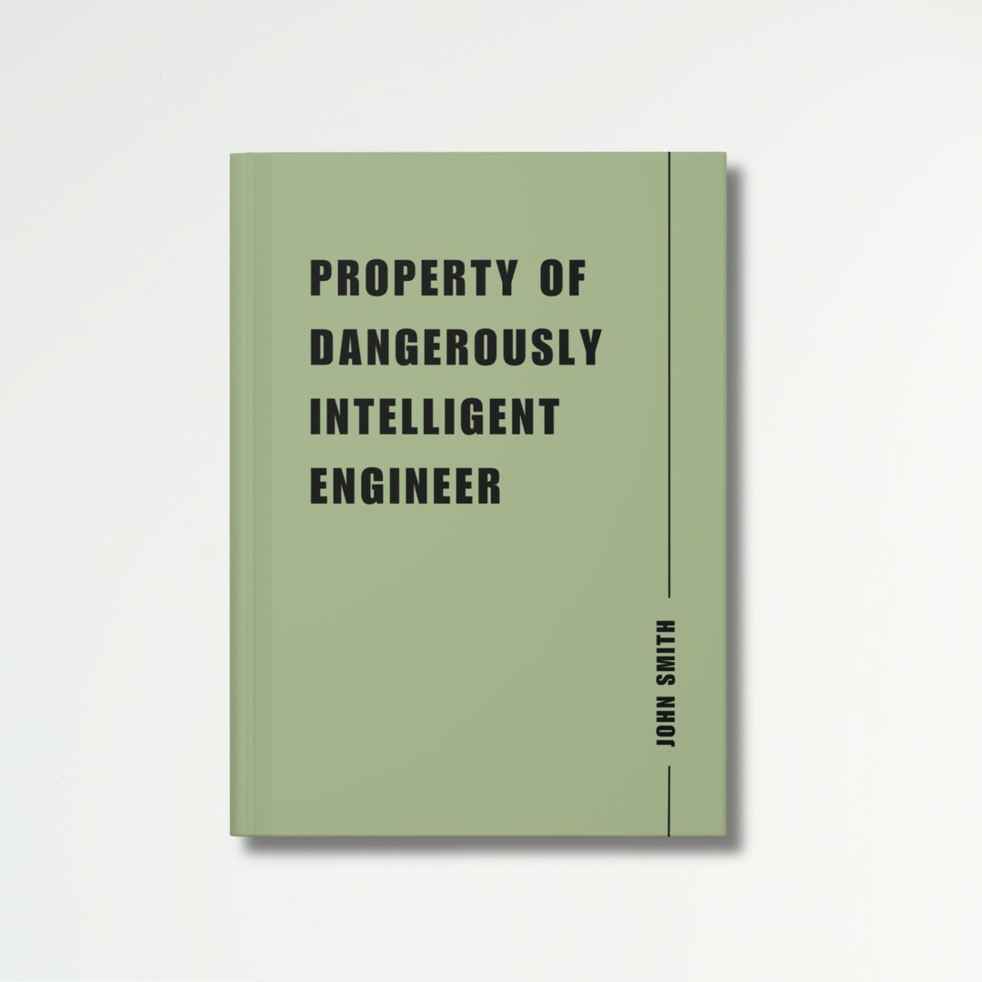 Personalized Engineer Journal, Custom Name Notebook, Graduation Gift - Etsy
