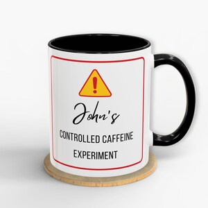 Funny Science Gift Personalized Name Coffee Mug Lab Humor Gift for Scientists, Researchers, STEM Nerds