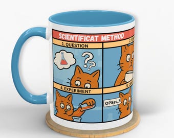 Cat Science Mug: "Scientificat Method" Gift for STEM Teachers
