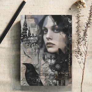Victorian Gothic Journal, Custom Gothic Notebook, Custom Dark Vintage Book, Goth Custom Cover Journal