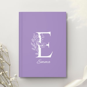 Personalized Monogram Notebook, Custom Journal, Custom Book with Own Text, Company Gift, Quote Notebook Cover