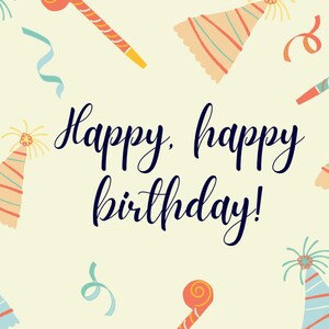 Carte Joyeux anniversaire