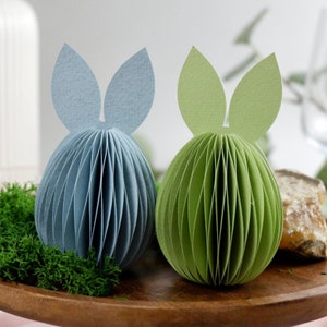 Uova di Pasqua da appendere o da appendere, Fatto a mano, Decorazione in carta, Honeycomb