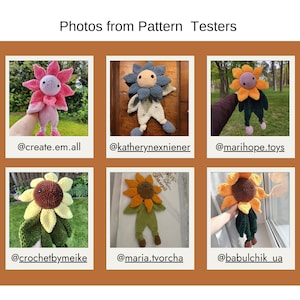 Sunflower crochet snuggler pattern. Lovely amigurumi pattern. Newborn crochet pattern. Crochet Sunflower blanket. Pattern PDF zdjęcie 6