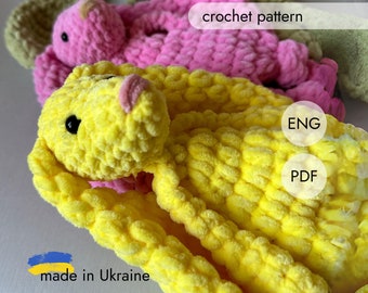 Lovey crochet pattern. Mini bunny snuggler pattern. PDF pattern, mini bunny pattern. Crochet blanket pattern. Unique gift for a baby