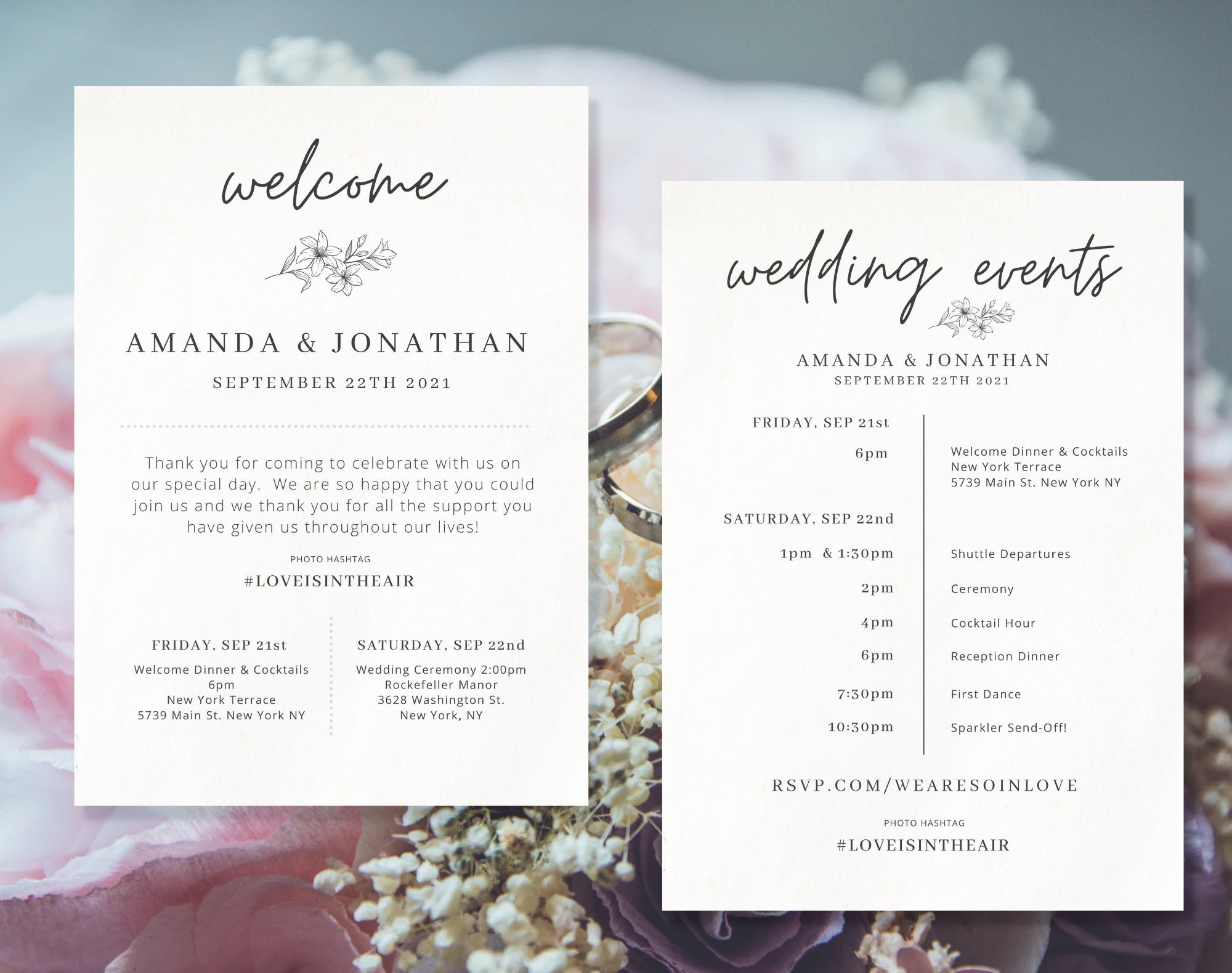 Wedding Invite and Wedding Timeline Template Wedding Day Timeline