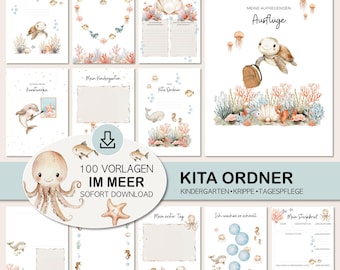 Kindergarten Portfolio Folder, Daycare Templates for Printing