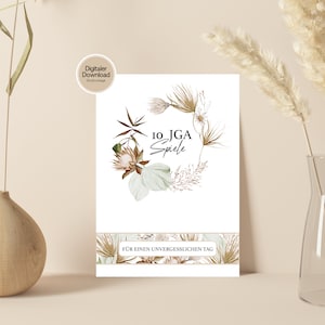 10 giochi JGA da stampare per donne - Fiori secchi Boho