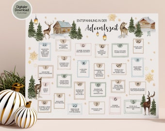 Advent calendar for adults - relaxation during Advent