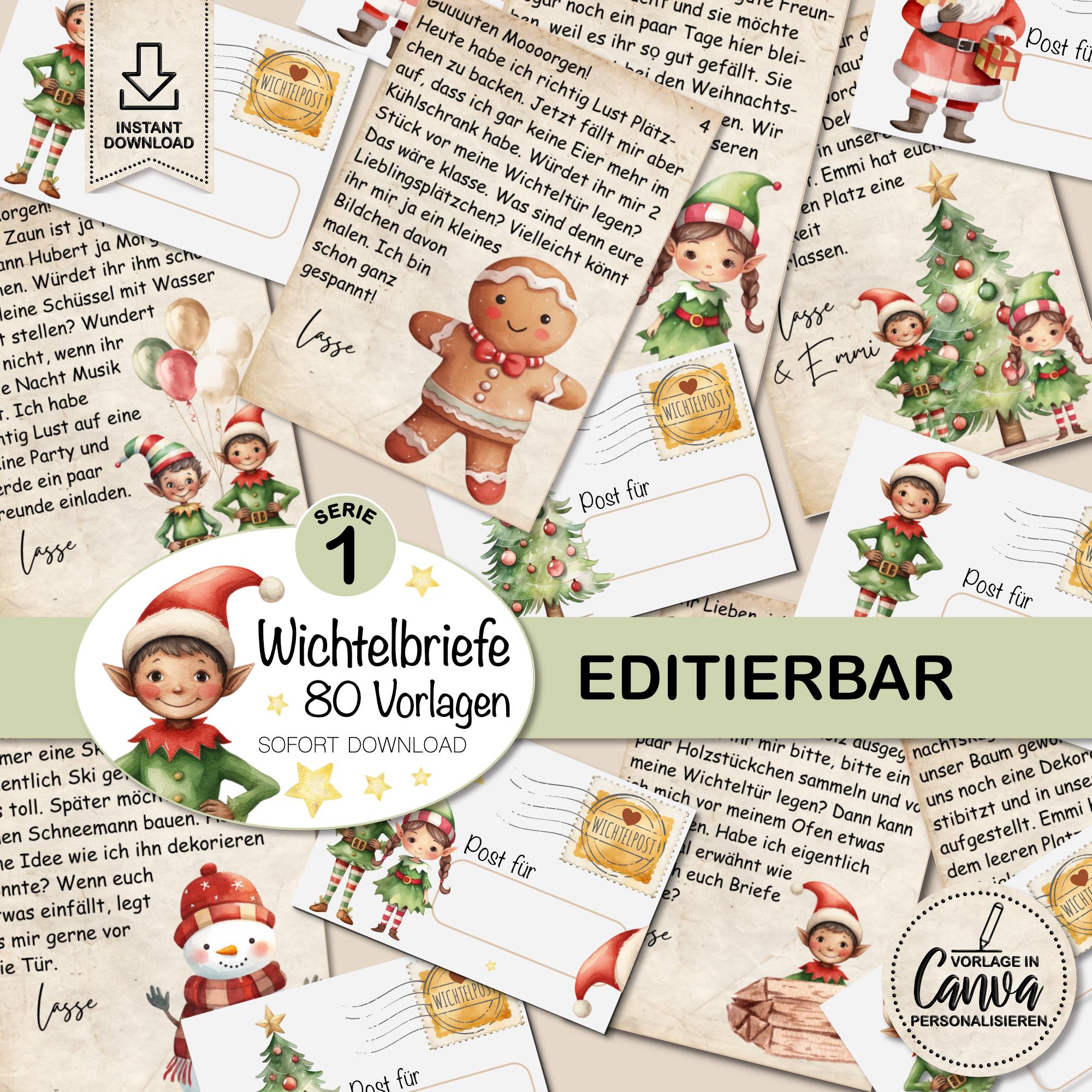 Secret Santa letters with 24 Secret Santa stories to print out