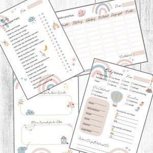 Carta dei suggerimenti per bambini | 4 giochi per feste per bambini | Giochi per Baby Shower | Schede di consigli baby shower | Supporto per bambini Country River | Arcobaleno