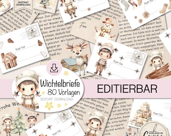 Wichtelbriefe mit 24 Wichtelgeschichten zum Ausdrucken