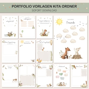 Kindergartenordner Portfoliovorlagen zum Download