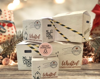 Wichtel Umzugskartons zum Ausdrucken