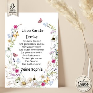 Kindergarten farewell personalized gift poster image 5