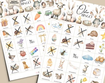 Easter Bingo Game Template to Print