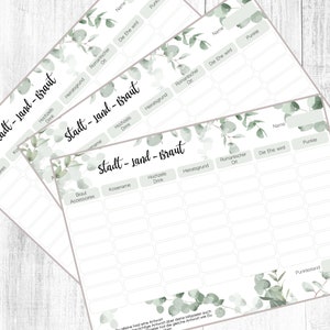 JGA games to print out for women | Bachelorette party digital | City Country Bride | PDF template | Eucalyptus Watercolor | Download