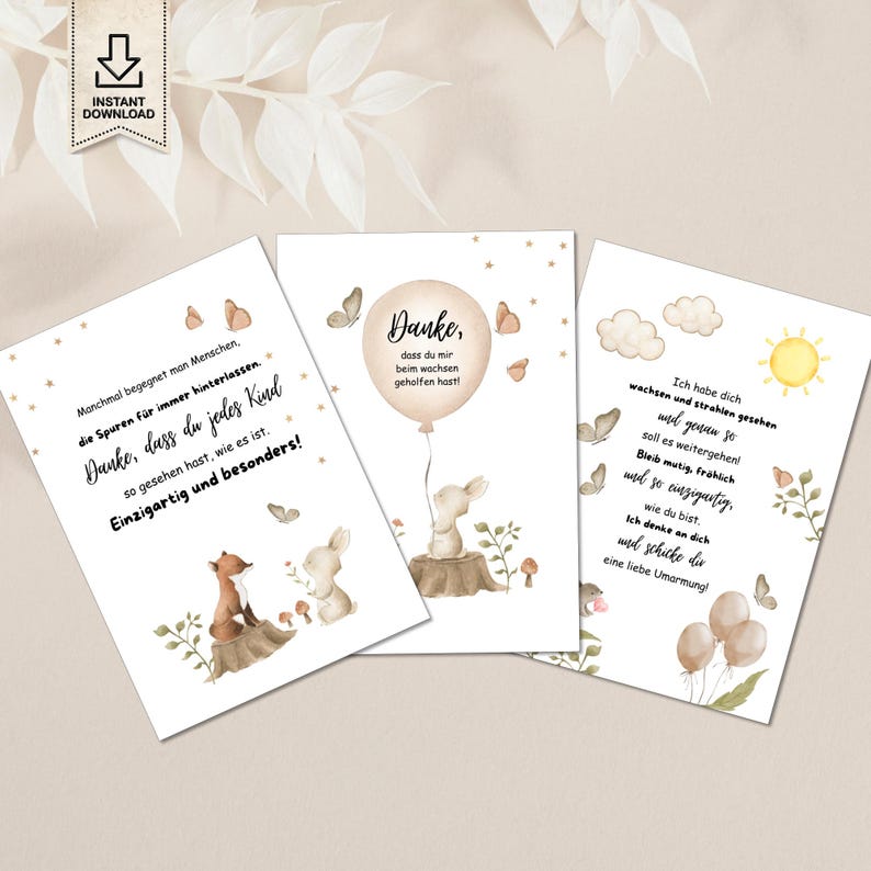 Kindergarten Portfolio Vorlagen Kita Abschiedsgeschenk Poster für Erzieher
