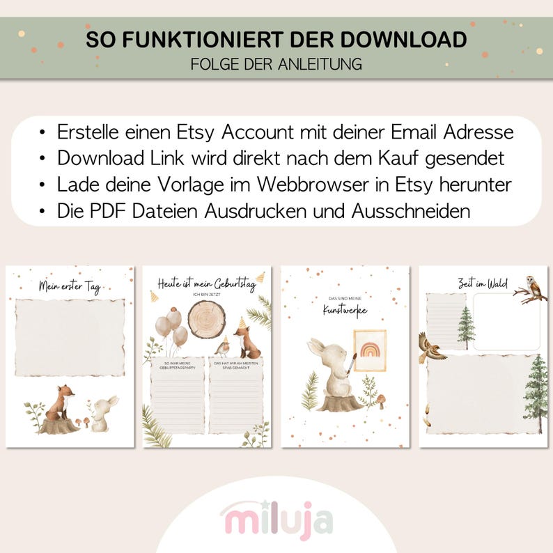 Kindergarten Portfolio Vorlagen zum Ausdrucken