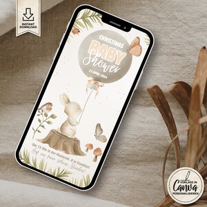 Babyparty Digitale Einladung zum Personalisieren