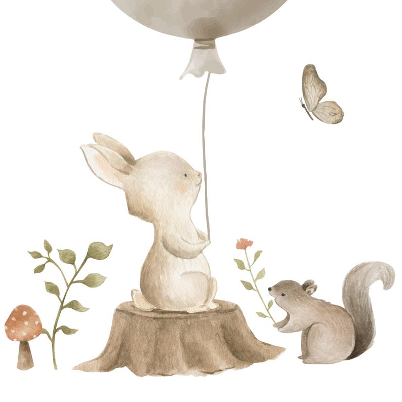 Babyparty Gästebuch mit Luftballon