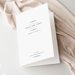 Country Rustic Wedding Order of Service - Order Of Service - Wedding Order Of Service Booklet - SAMPLE