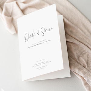 Autograph Wedding Order of Service | Order Of Service | Wedding Order Of Service | Booklet | Wedding Ceremony | SAMPLE