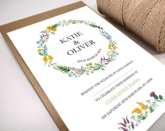 Wildflower Wedding Invitation Bundle | Wildflower Wedding Invitation | Wedding Invitations |  Wedding Invite Bundle | SAMPLE