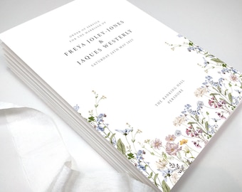 Meadow Wedding Order of Service | Order Of Service | Wedding Order Of Service Booklet | Spring and Summer Wedding | On the Day | SAMPLE