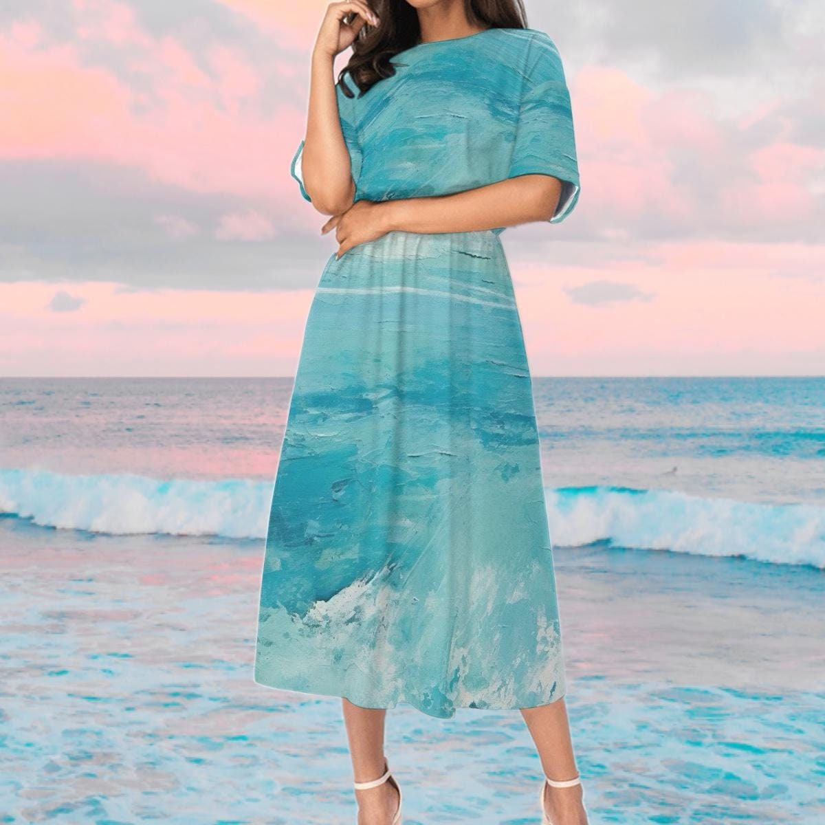 Ocean Waves Skirt - Etsy