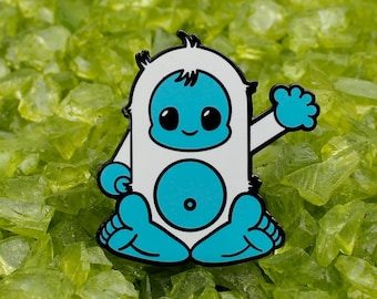 Cute Yeti Hard Enamel Pin | Cryptid Abominable Snowman