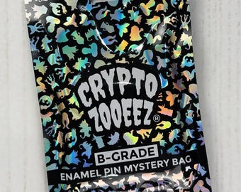 CryptoZooeez B-Grade Enamel Pin Mystery Bag | Cryptid Surprise