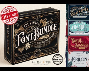 Premium Vintage Font Bundle