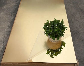 3mm Acrylic Gold Mirror Blank sheet 300mm x 480mm